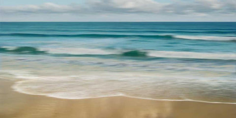 Afternoon Tide White Modern Wood Framed Art Print with Double Matting by Seba, John