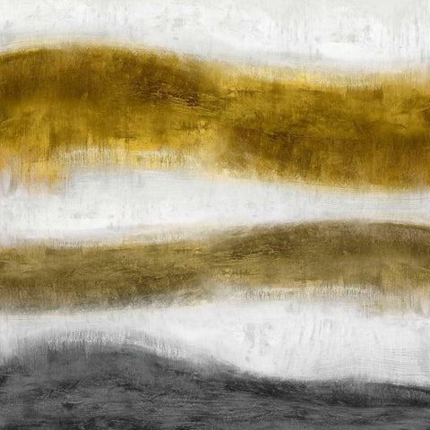 Emerge Golden Black Modern Wood Framed Art Print by Blake, Jaden