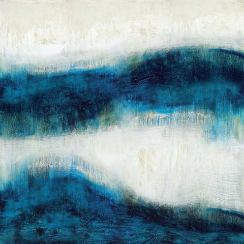 Emerge III White Modern Wood Framed Art Print with Double Matting by Blake, Jaden