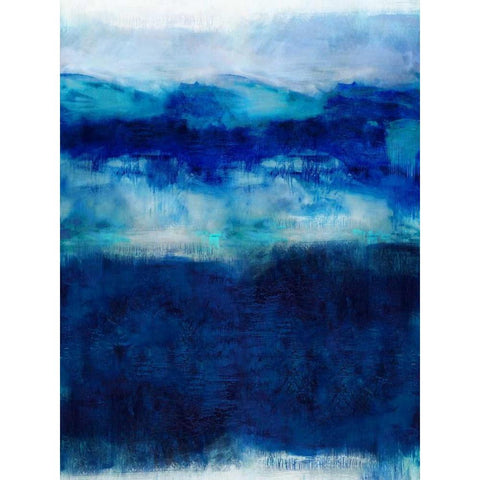 Indigo Dawn Gold Ornate Wood Framed Art Print with Double Matting by Blake, Jaden