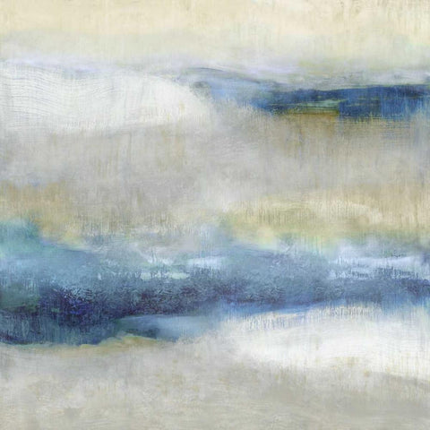 Indigo Motion II Black Modern Wood Framed Art Print with Double Matting by Blake, Jaden