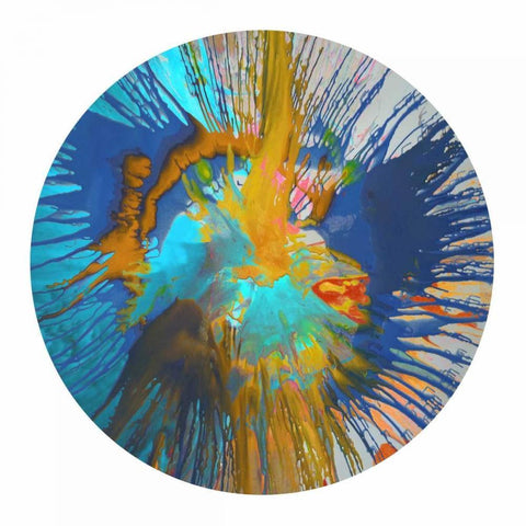 Circular Motion II Black Ornate Wood Framed Art Print with Double Matting by Evans, Josh