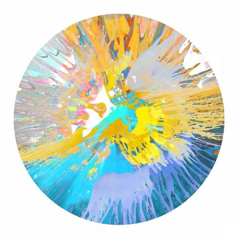 Circular Motion VI Black Modern Wood Framed Art Print with Double Matting by Evans, Josh