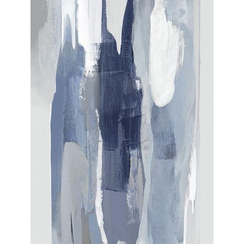 Converge Blue I White Modern Wood Framed Art Print by Hanson, Jackie
