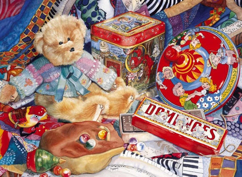 Topsy-Turvy Black Ornate Wood Framed Art Print with Double Matting by Koenig, Judy