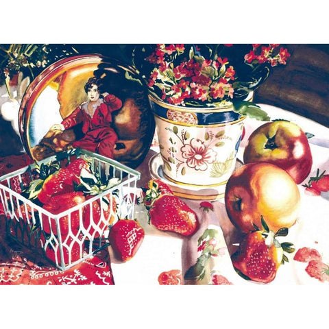 Dolce Rosa Black Modern Wood Framed Art Print by Koenig, Judy