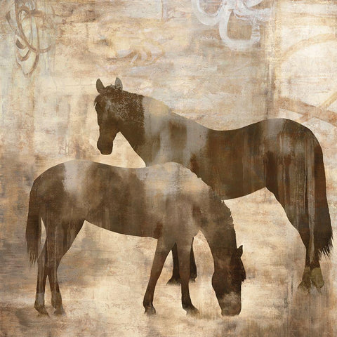 Equine I White Modern Wood Framed Art Print by Mann, Jason