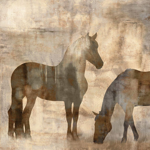 Equine II Black Modern Wood Framed Art Print with Double Matting by Mann, Jason