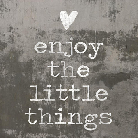 Enjoy the little things II Black Modern Wood Framed Art Print with Double Matting by MacDowell, Jamie