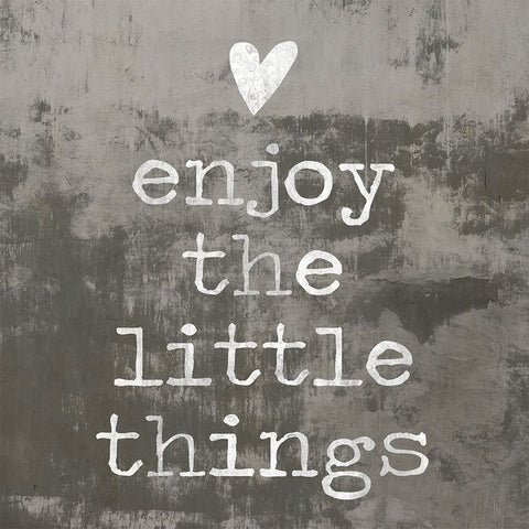 Enjoy the little things II Black Ornate Wood Framed Art Print with Double Matting by MacDowell, Jamie