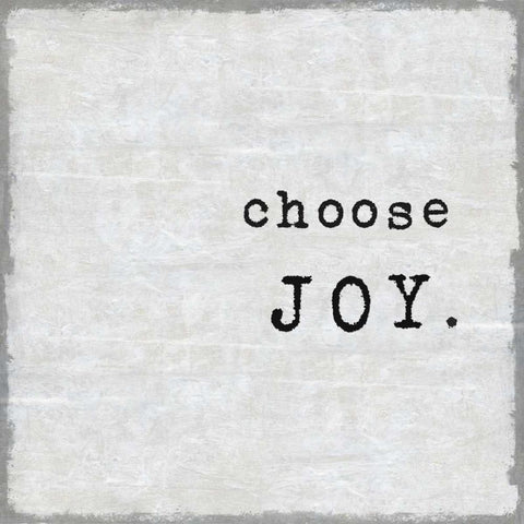 Choose Joy Black Modern Wood Framed Art Print by MacDowell, Jamie