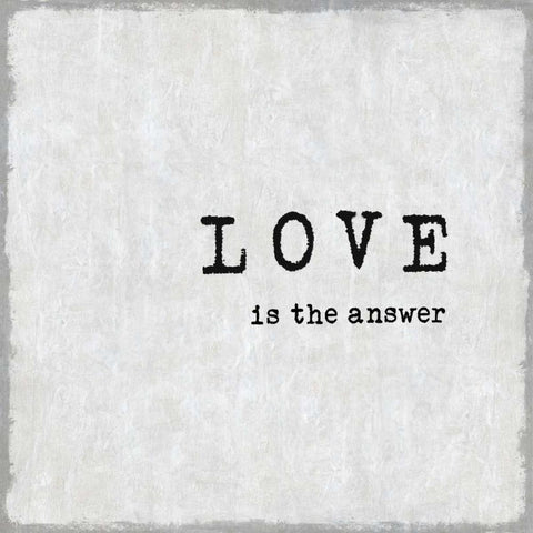 Love Is The Answer Gold Ornate Wood Framed Art Print with Double Matting by MacDowell, Jamie
