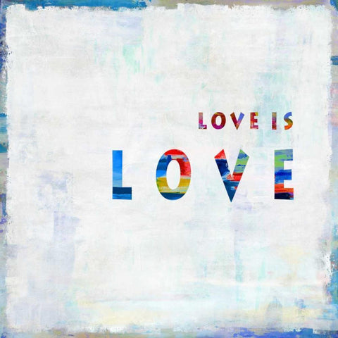 Love Is Love In Color Black Ornate Wood Framed Art Print with Double Matting by MacDowell, Jamie