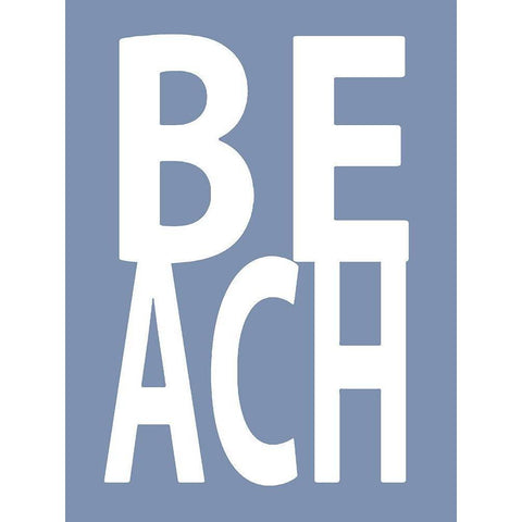 Beach Blue Black Modern Wood Framed Art Print by MacDowell, Jamie