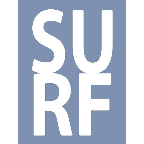 Surf Blue White Modern Wood Framed Art Print by MacDowell, Jamie