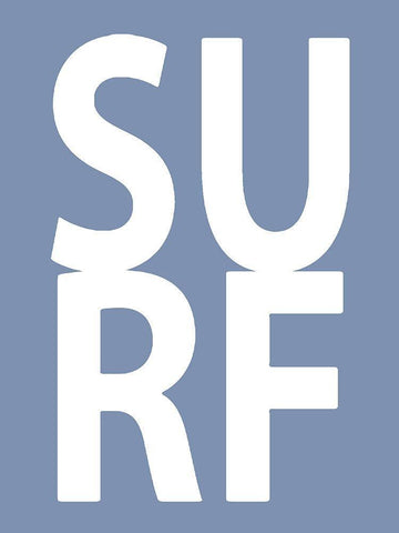 Surf Blue Black Ornate Wood Framed Art Print with Double Matting by MacDowell, Jamie