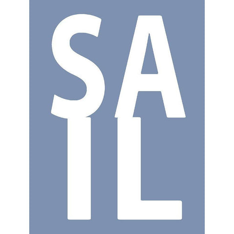 Sail Blue Black Modern Wood Framed Art Print by MacDowell, Jamie