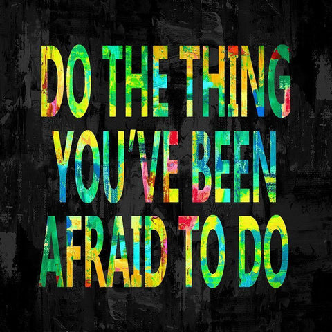 Do the Thing in Color White Modern Wood Framed Art Print by MacDowell, Jamie