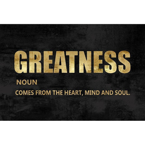 Greatness in Gold Gold Ornate Wood Framed Art Print with Double Matting by MacDowell, Jamie