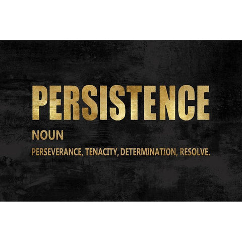 Persistence in Gold Black Modern Wood Framed Art Print by MacDowell, Jamie