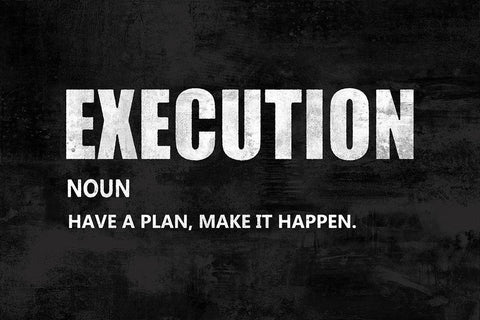 Execution on Black Black Ornate Wood Framed Art Print with Double Matting by MacDowell, Jamie