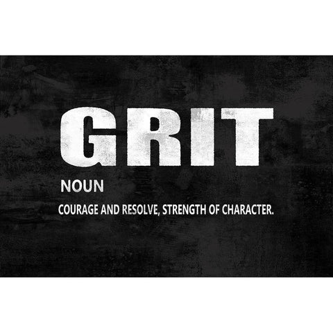 Grit on Black Black Modern Wood Framed Art Print with Double Matting by MacDowell, Jamie