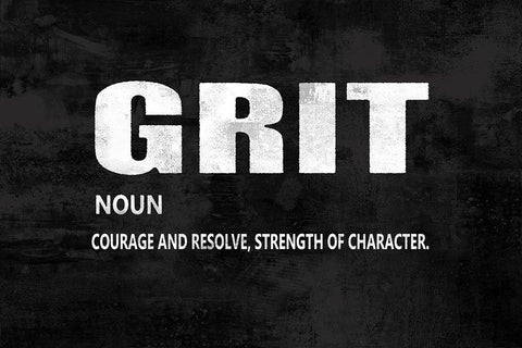 Grit on Black Black Ornate Wood Framed Art Print with Double Matting by MacDowell, Jamie