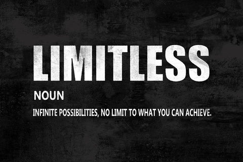 Limitless on Black Black Ornate Wood Framed Art Print with Double Matting by MacDowell, Jamie