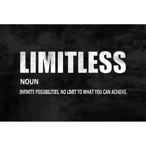 Limitless on Black Black Modern Wood Framed Art Print with Double Matting by MacDowell, Jamie