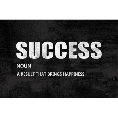 Success on Black Gold Ornate Wood Framed Art Print with Double Matting by MacDowell, Jamie