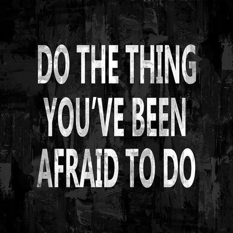 Do the Thing White Modern Wood Framed Art Print by MacDowell, Jamie