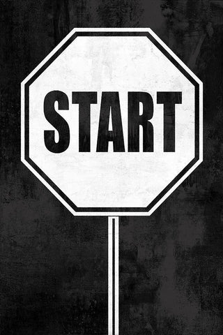 Start on Black Black Ornate Wood Framed Art Print with Double Matting by MacDowell, Jamie