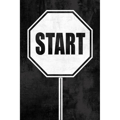 Start on Black Black Modern Wood Framed Art Print with Double Matting by MacDowell, Jamie