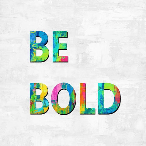 Be Bold in Color White Modern Wood Framed Art Print by MacDowell, Jamie