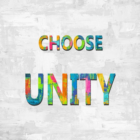 Choose Unity in Color Black Ornate Wood Framed Art Print with Double Matting by MacDowell, Jamie