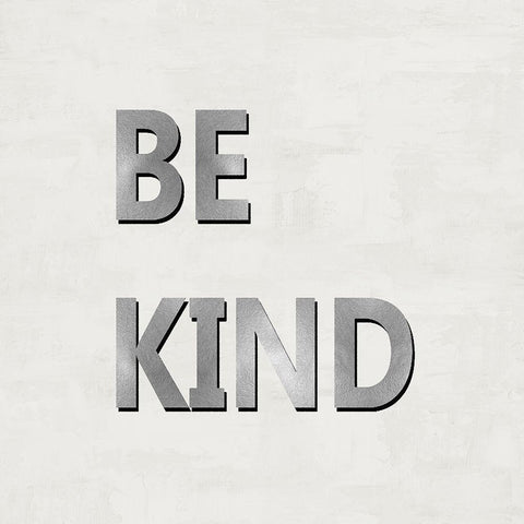 Be Kind Black Modern Wood Framed Art Print with Double Matting by MacDowell, Jamie