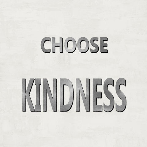 Choose Kindness Black Modern Wood Framed Art Print with Double Matting by MacDowell, Jamie