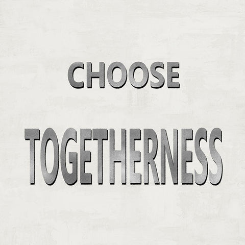 Choose Togetherness Black Ornate Wood Framed Art Print with Double Matting by MacDowell, Jamie