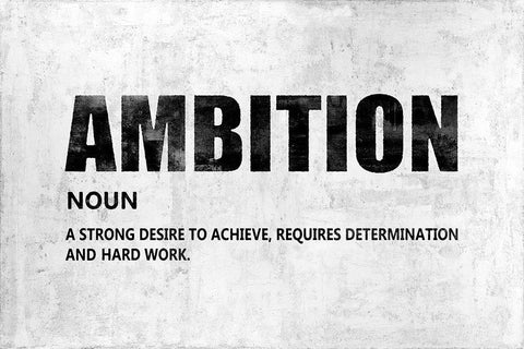 Ambition  Black Ornate Wood Framed Art Print with Double Matting by MacDowell, Jamie