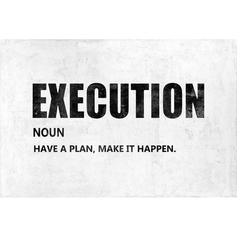 Execution  Black Modern Wood Framed Art Print with Double Matting by MacDowell, Jamie