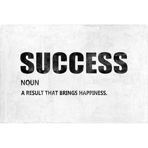 Success on Gray  White Modern Wood Framed Art Print by MacDowell, Jamie