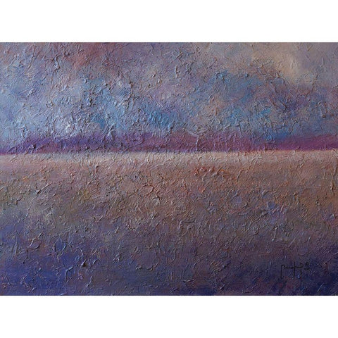 Blue Horizon Gold Ornate Wood Framed Art Print with Double Matting by Foster, Joseph Marshal