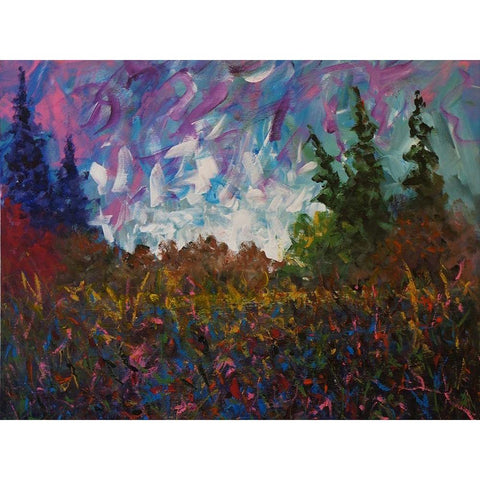 Forest Black Modern Wood Framed Art Print by Foster, Joseph Marshal