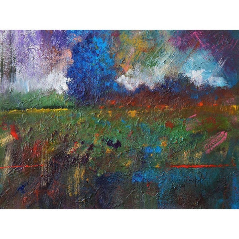 Landscape I White Modern Wood Framed Art Print by Foster, Joseph Marshal