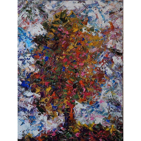 Tree I Black Modern Wood Framed Art Print with Double Matting by Foster, Joseph Marshal