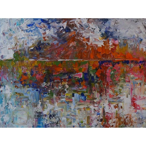 Horizon I White Modern Wood Framed Art Print by Foster, Joseph Marshal