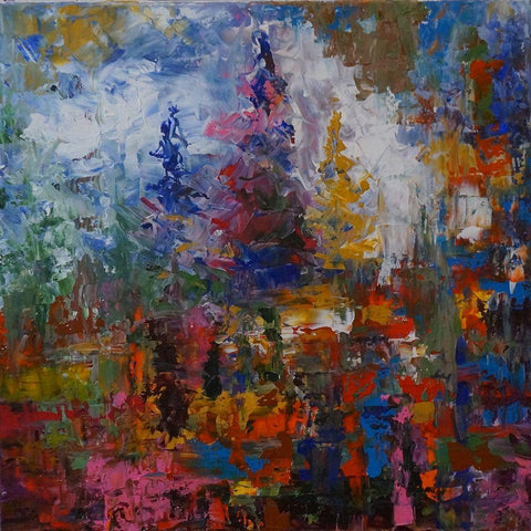 Horizon III Gold Ornate Wood Framed Art Print with Double Matting by Foster, Joseph Marshal