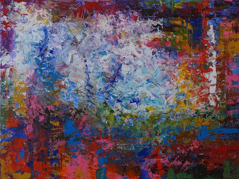 Horizon VI White Modern Wood Framed Art Print with Double Matting by Foster, Joseph Marshal