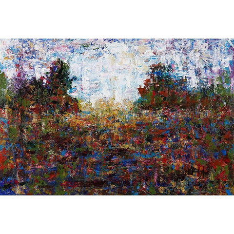 Landscape White Modern Wood Framed Art Print by Foster, Joseph Marshal