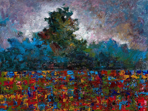 Trees for days White Modern Wood Framed Art Print with Double Matting by Foster, Joseph Marshal